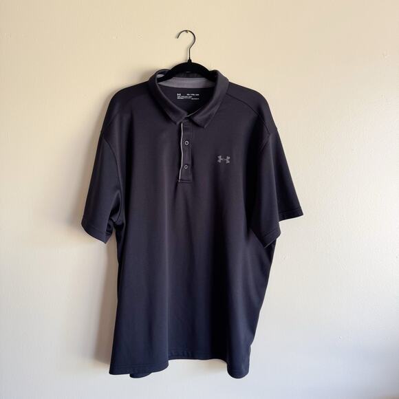 Under Armour Black Loose Fit Heat Gear Short Sleeve Polo - 3XL - Picture 6 of 6